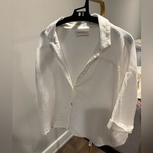 Urban Outfitters White Button Down Shirt